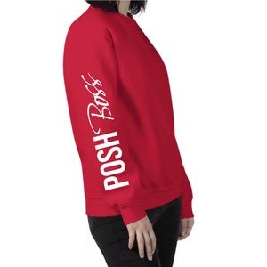 Sweatshirt with Posh Boss Sleeve Design